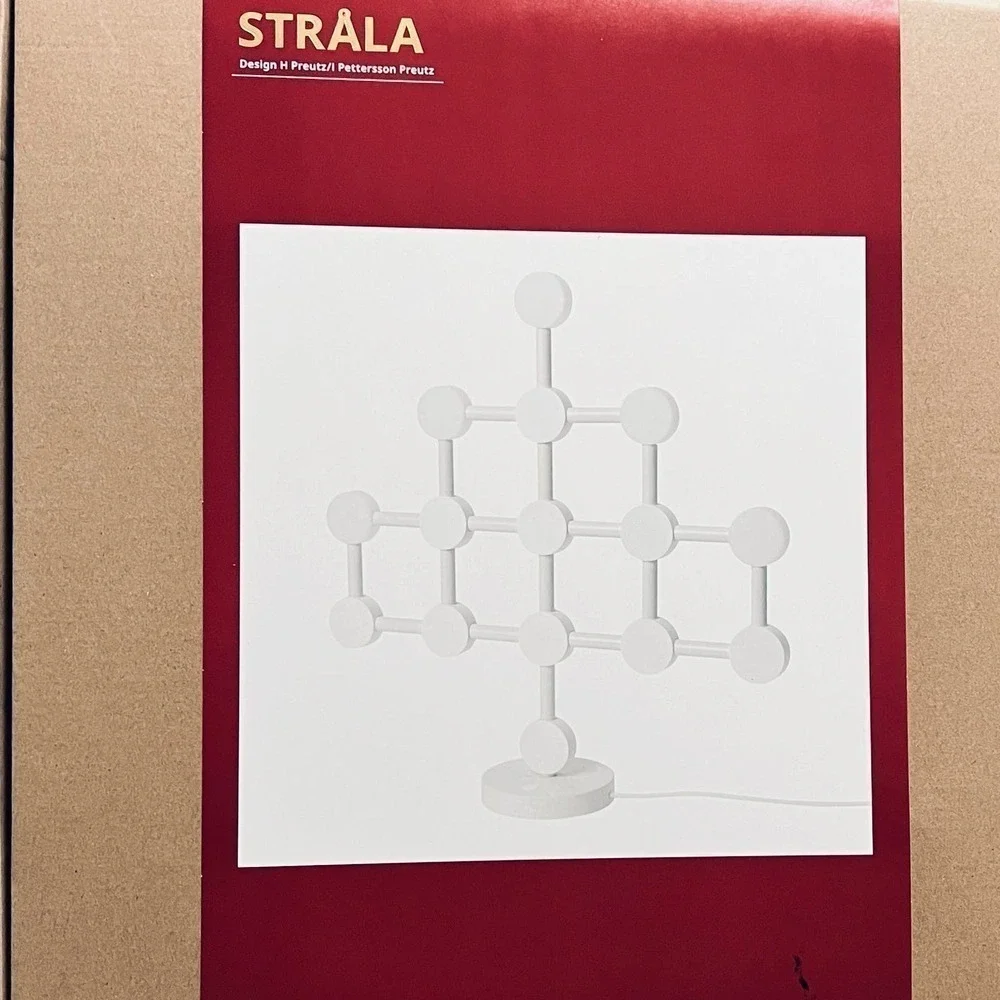 IKEA STRALA STRÅLA LED table lamp, white, 18 1/2 